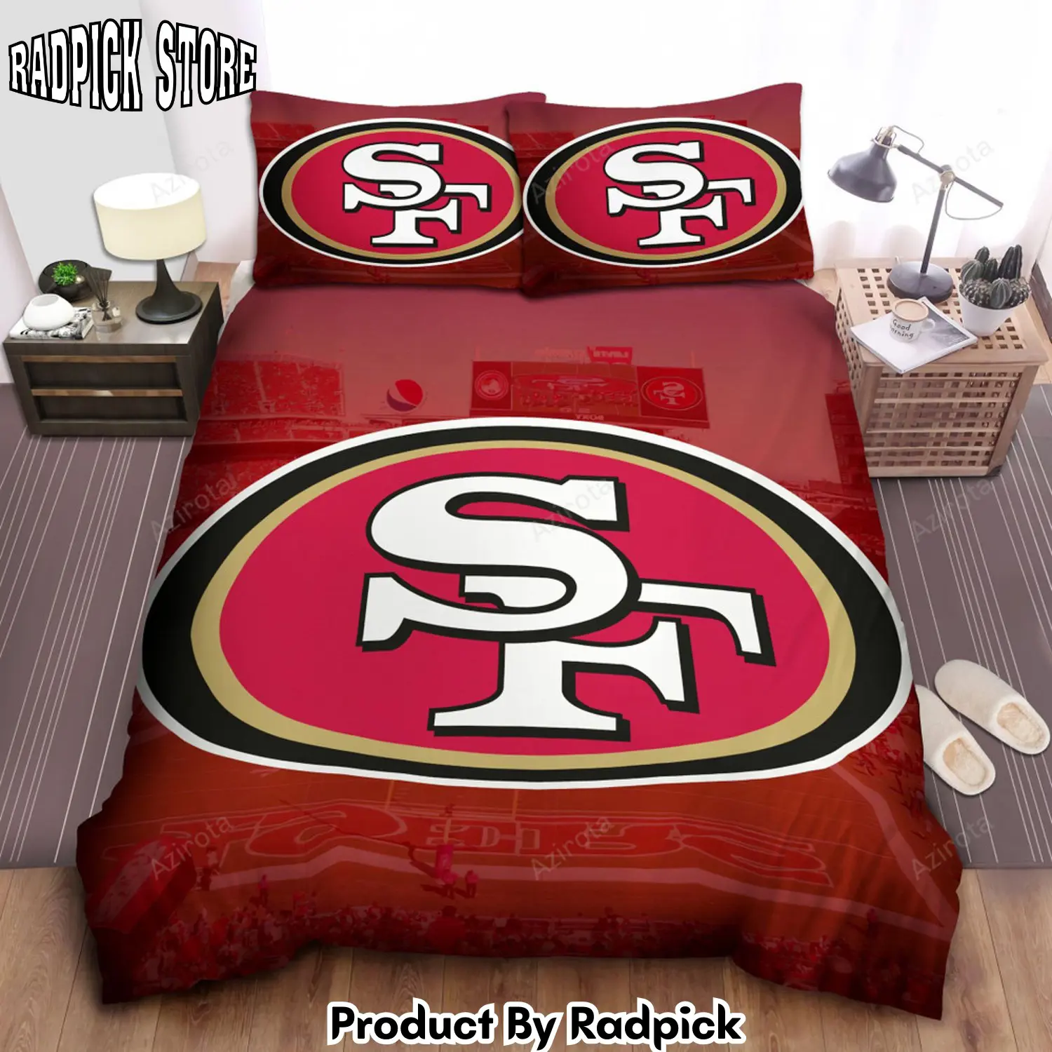 Radpick 3d customize san francisco 49ers bedding set duvet cover rp3278982